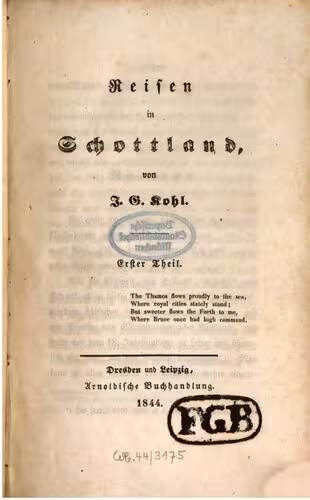 خرید و دانلود نسخه کامل کتاب Reisen in Schottland