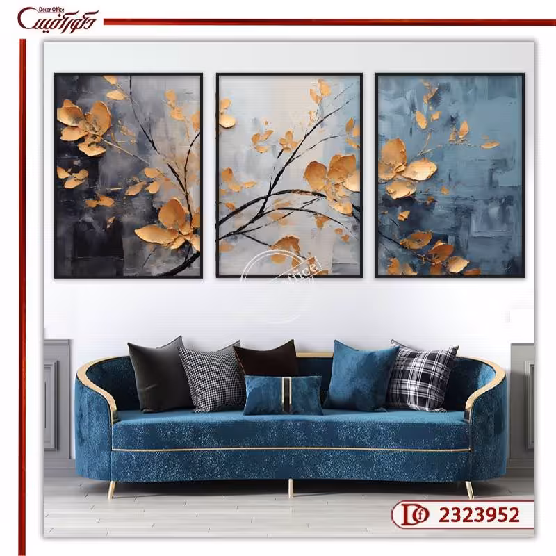 تابلو ست برگ طلایی L2323952