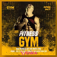 بروشور لایه باز با موضوع ورزش-تناسب اندام-فیتنس کد121