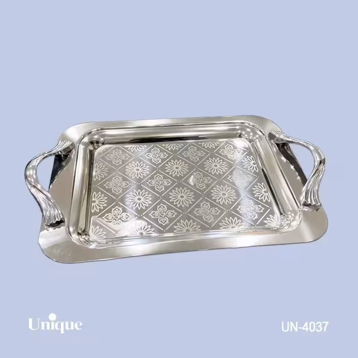 سینی براق استیل بدون پایه کوچک UN-4037