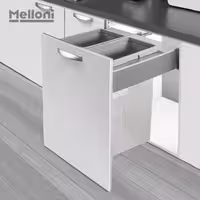 سطل 2 قلو ریلی ملونی 9006 - یراقینو فروش یراق آلات کابینت و درب