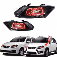 چراغ جلو اسپرت ساینا کوییک طرح BMV گرد – رنگ قرمز