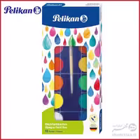 آبرنگ پلیکان مدل تی 21 Pelikan Opaque Paint Box 12 Colours  1 BRush