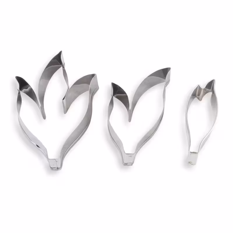 بودکور ست کاتر گلسازي 3 تايي برگ پيوني 23008