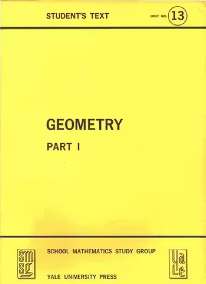 خرید و دانلود نسخه کامل کتاب SMSG (School Mathematics Study Group) Geometry: Student’s Text, Part I