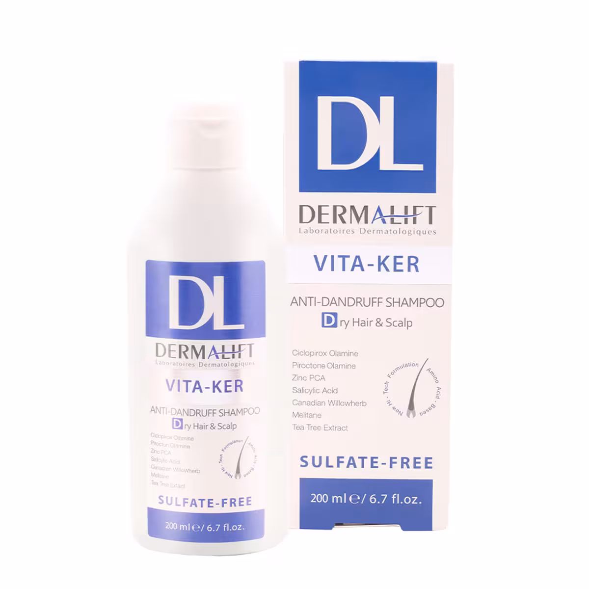 شامپو ضد شوره موی خشک ویتا کر درمالیفت – Dermalift