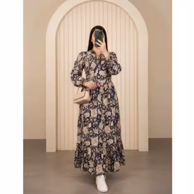 پیراهن ساحلی بلند ثریا بوگاتی