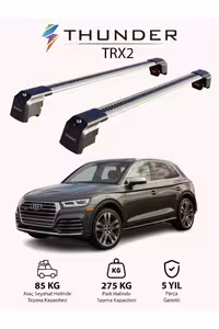 نوار محافظ خودرو خاکستری AUDI Q5 2018 LATER TRX2 CARRIER قفل جستجوی حامل دریای سقفی Thunder