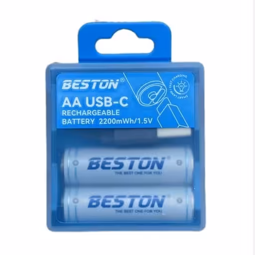 باتری قلمی قابل شارژ بستون مدل AA USB-C بسته 2 عددی کد M11546