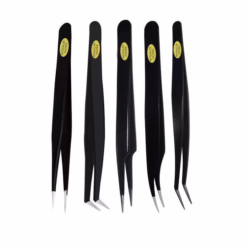 انبر اکستنشن مژه رزالی فیوره مدل TWIN05 بسته 5 عددی