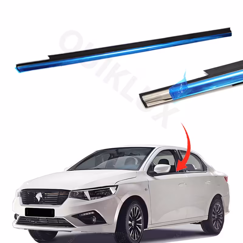 نوار ابگیر شیشه بغل تارا با زه استیل  –  سمت راننده جلو