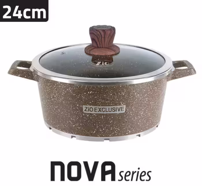 قابلمه گرد گرانیتی سایز 24 مدل 8401 زیو / ZIO NOVA ZCS-8401-24
