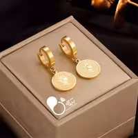 گوشواره سکه ای و دستبند سکه ای