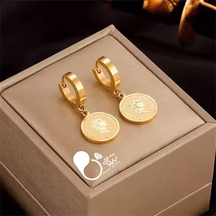 گوشواره سکه ای و دستبند سکه ای