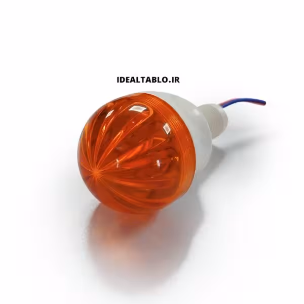 لاسوگاسی خورشیدی نارنجی 4.5 سانت پایه دار