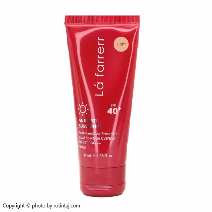 ضد آفتاب و ضد لک رنگ روشن SPF40 پوست چرب و مستعد آکنه لافارر