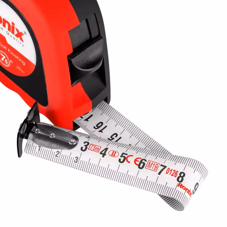 متر روکش دار نشکن پلاستیکی 7/5 متری رونیکس مدل 9075 چاپ دوطرفه آهنربایی RH-9075