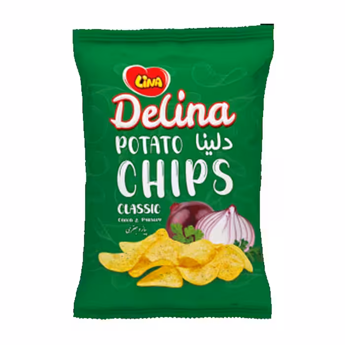 چیپس پیاز و جعفری لینا 60 گرمی