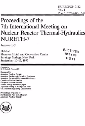 خرید و دانلود نسخه کامل کتاب Proc. 7th meeting on nuclear reactor thermal-hydraulics NURETH-7