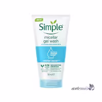 ژل شستشوی صورت سیمپل مدل moisturising حجم 150 میلی لیتر