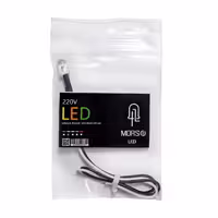 چراغ سیگنال LED ال ای دی 220 ولت ماکت سازی رنگ قرمز 5 میل مجموعه 10عددی برند مورس