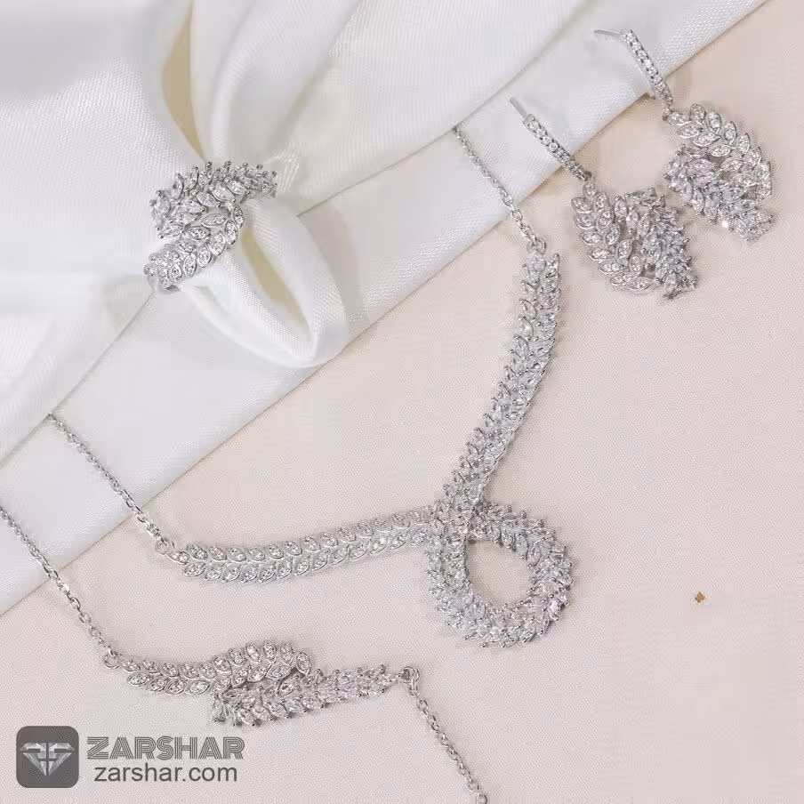 سرویس نقره زنانه شیک و مجلسی ZS1201