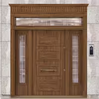 درب لابی ضد سرقت چوبی کد 1291