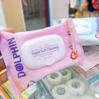 دستمال مرطوب دلفین 42 برگ 