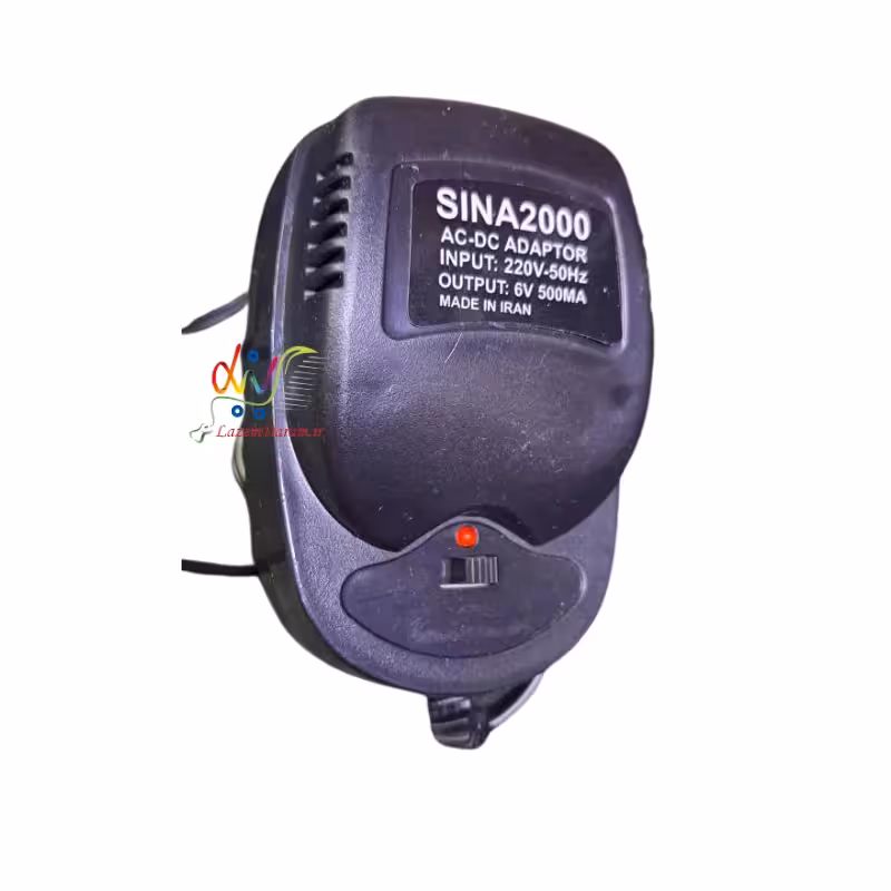 آداپتور 6 ولت 500 میلی آمپر سینا