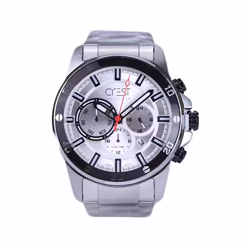 ساعت عقربه ای کرست مردانه فلزی نقره ای 6261/1