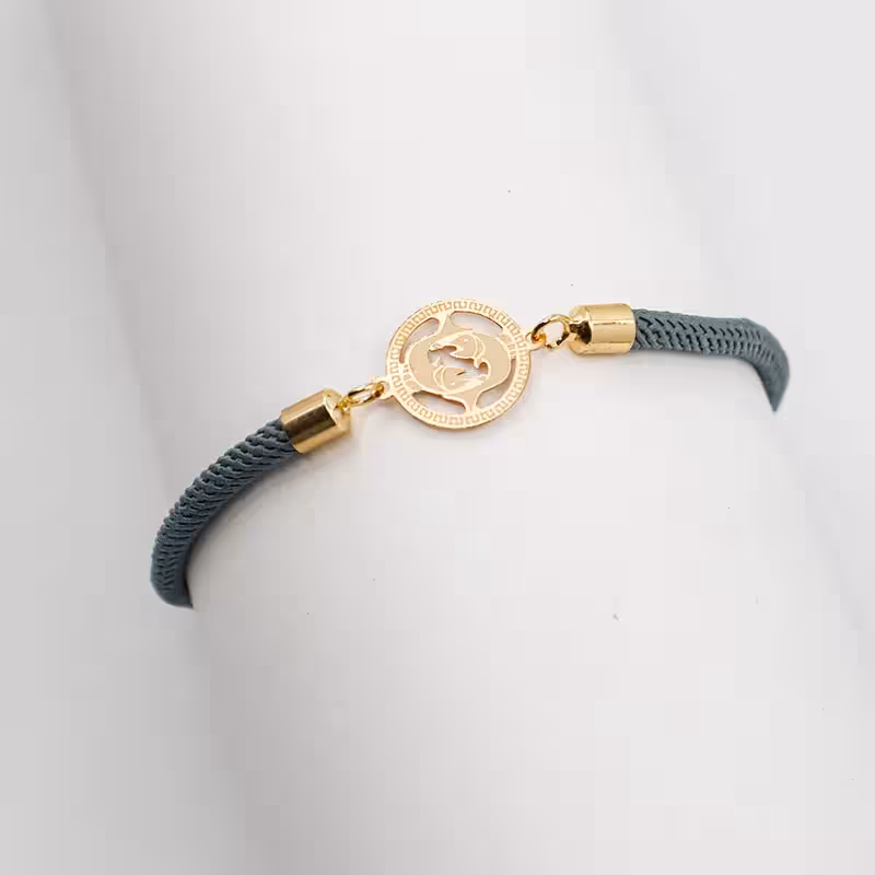 دستبند بافت طرح ماه تولد اسفند