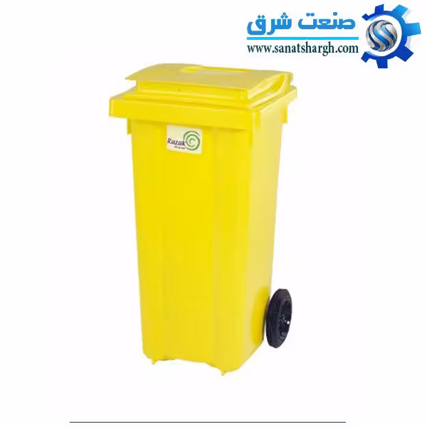 سطل زباله پلاستیکی  240 لیتری بادرب بی صدا