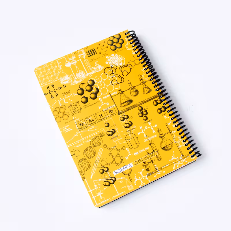 دفتر خط دار CHEMISTRY زرد دات نوت (dotnote)