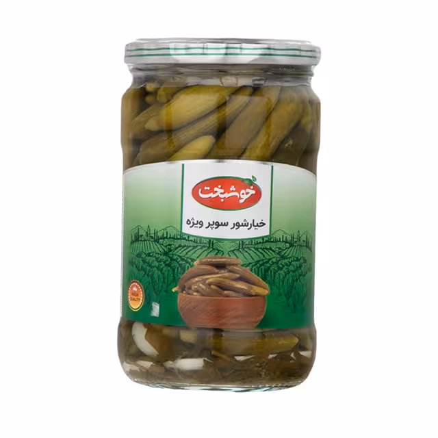 خیارشور سوپر ویژه خوشبخت 680 گرمی