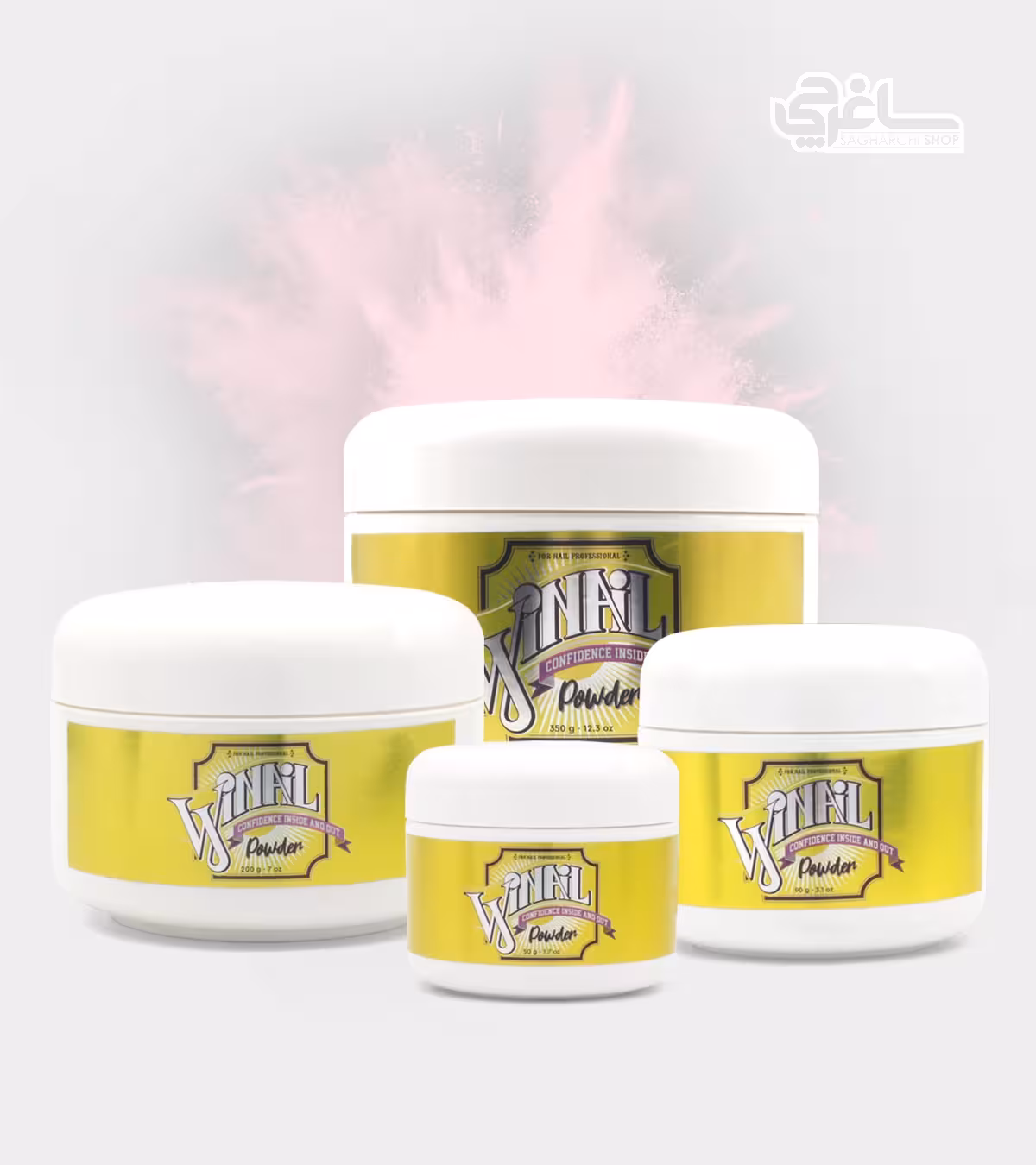پودر کاشت ناخن وینیل Winail Pink