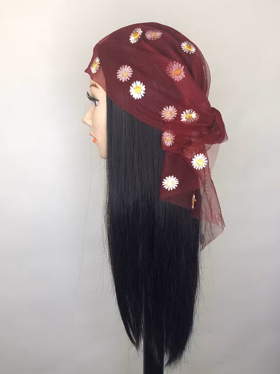 دستمال سر و گردن مدل تور آدامسی