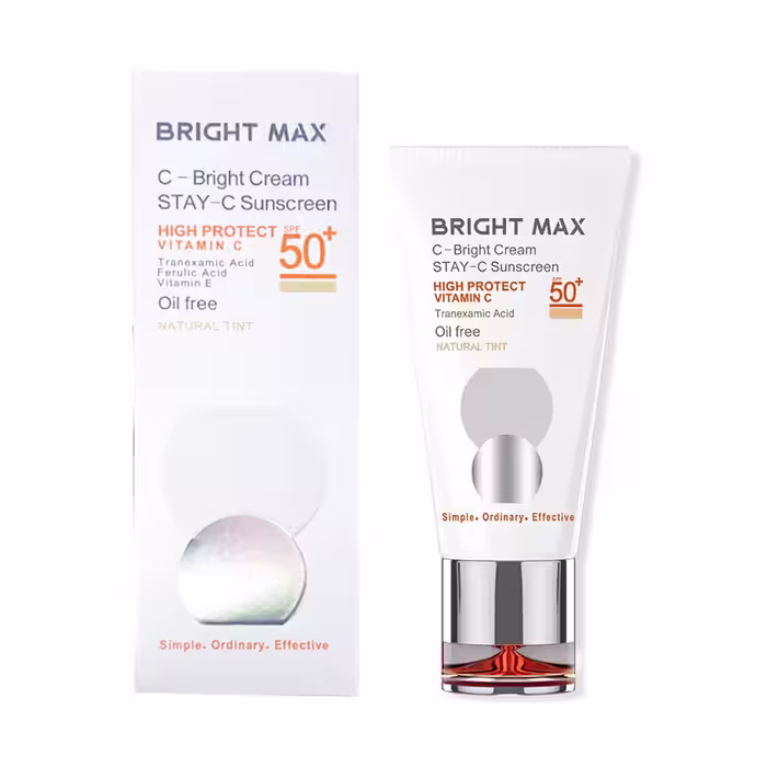 خرید + قیمت | کرم ضد آفتاب رنگی ویتامین سی برایت مکس مدل C-Bright