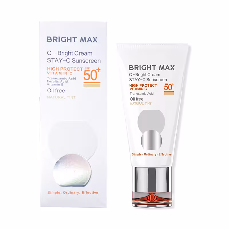 خرید + قیمت | کرم ضد آفتاب رنگی ویتامین سی برایت مکس مدل C-Bright