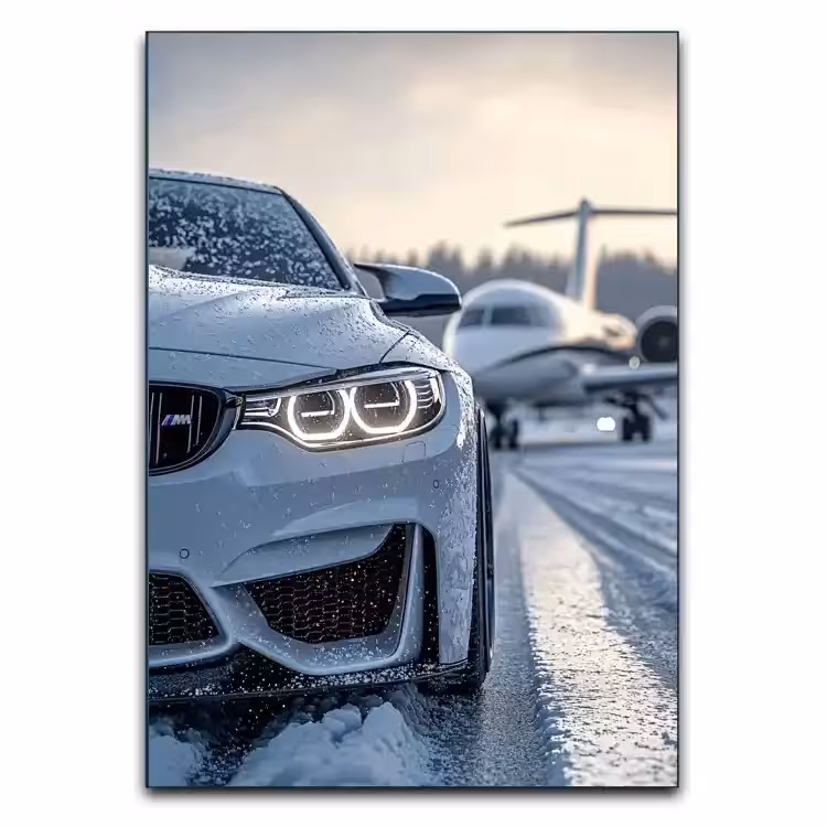تابلو لاکچری BMW و هواپیما