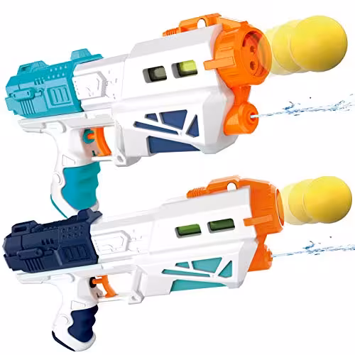 اسباب بازی تفنگ آب پاش و تیر پرتاب کن 2 کاره  وارداتی 648-28