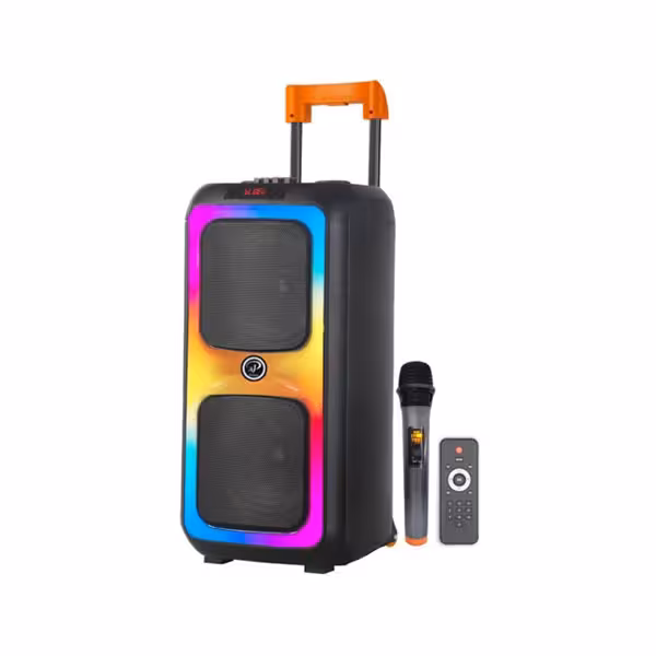 اسپیکر بلوتوثی قابل حمل ایکس پی مدل XP-M1212A همراه با میکروفن و ریموت کنترل