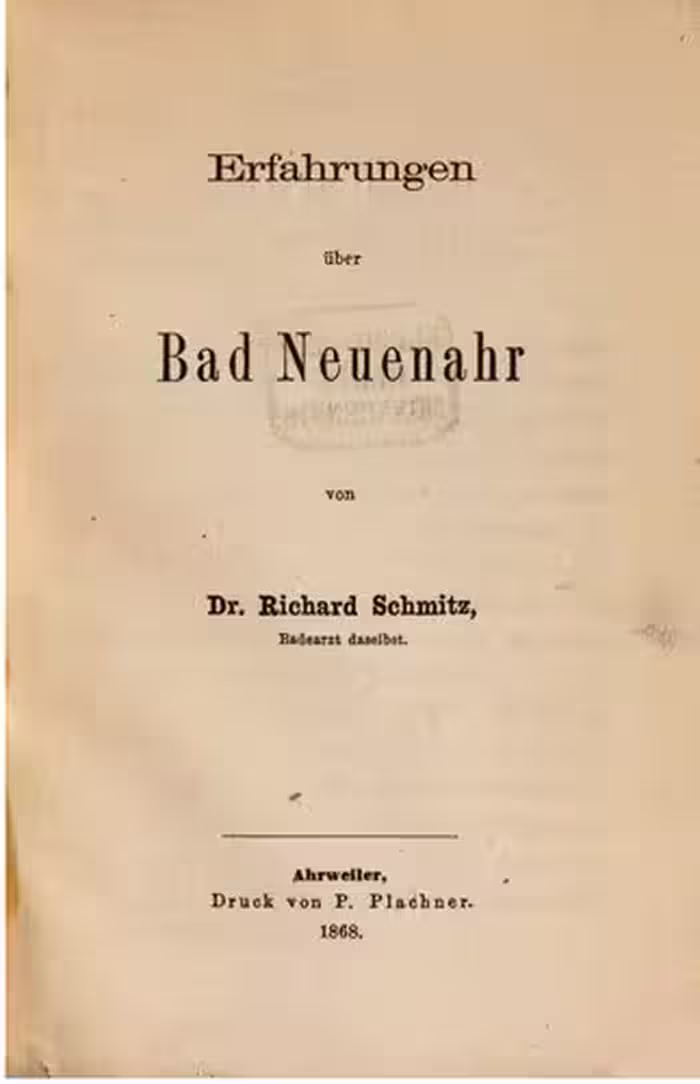خرید و دانلود نسخه کامل کتاب Erfahrungen über Bad Neuenahr