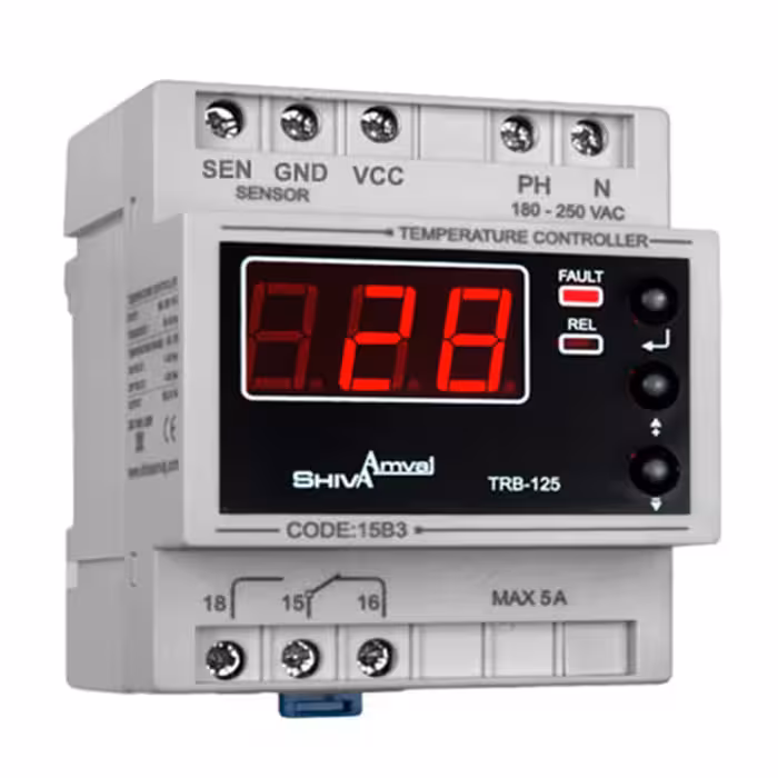 ترموستات 125  ~ 50- درجه سانتیگراد TRB-125D – 15B3 شیوا امواج