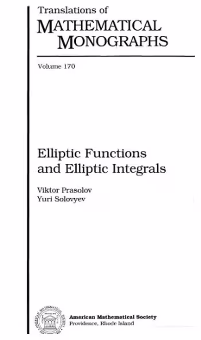 خرید و دانلود نسخه کامل کتاب Elliptic functions and elliptic integrals