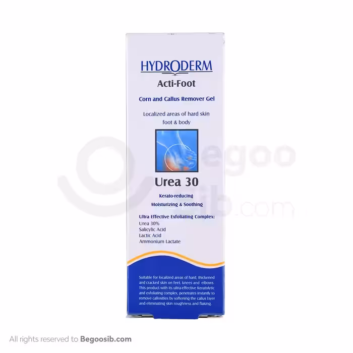 ژل مرطوب کننده قوی هیدرودرم حاوی اوره 30% 30 گرمی