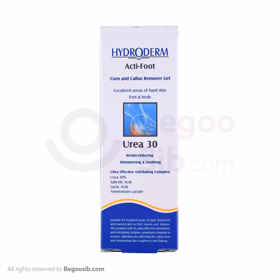 ژل مرطوب کننده قوی هیدرودرم حاوی اوره 30% 30 گرمی