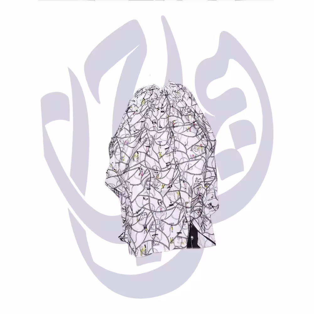 پیش بند یقه کش آرایشگاهی طرح دار کد 200