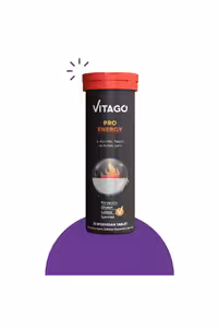 قرص جوشان حاوی ال کارنیتین،تورین،کافئین Vitago - بسته 10 عددی