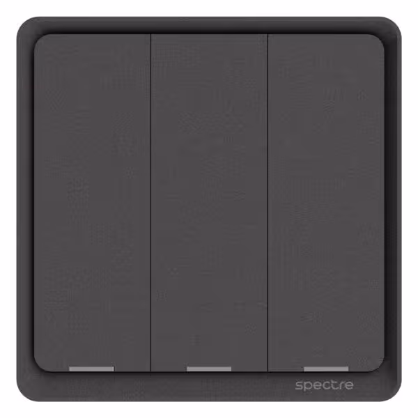 کلید روشنایی هوشمند metis – سه پل – Tuya – Zigbee – L N – خاکستری