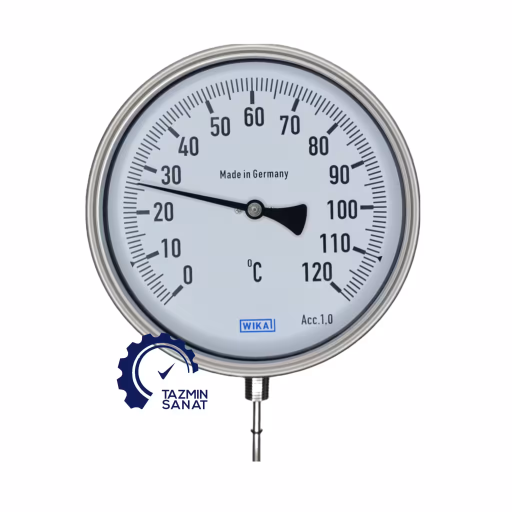 ترمومتر تاشو صفحه 10 سانت دنباله 10 سانت 120 ویکا WIKA
